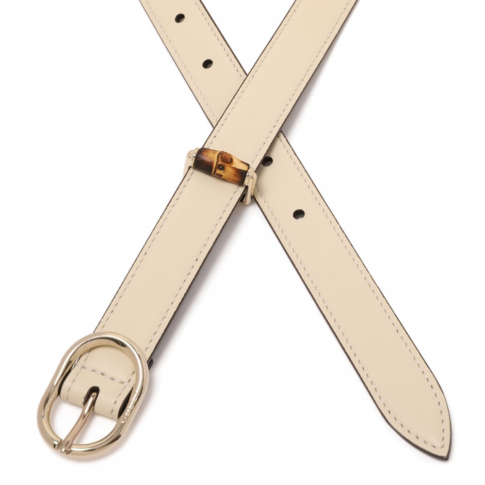 Oval buckle thin belt