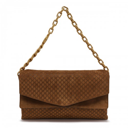 Large shoulder bag with chain