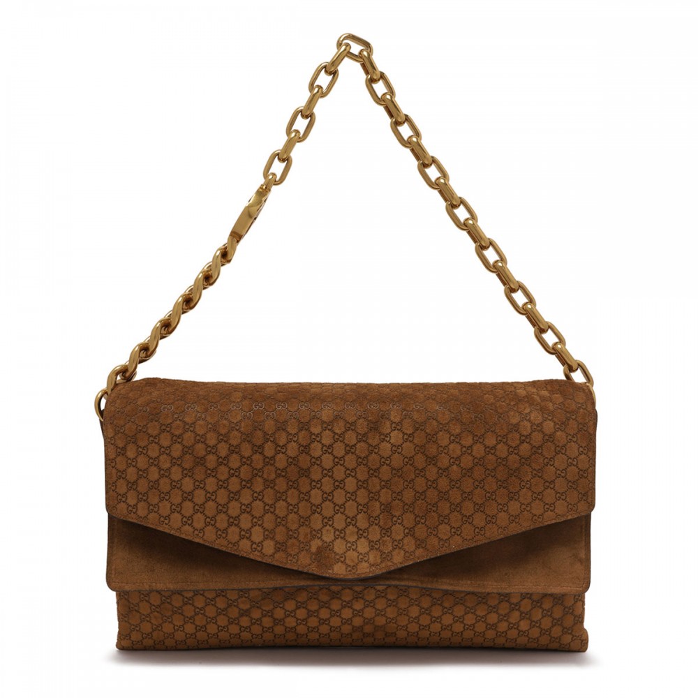 Large shoulder bag with chain