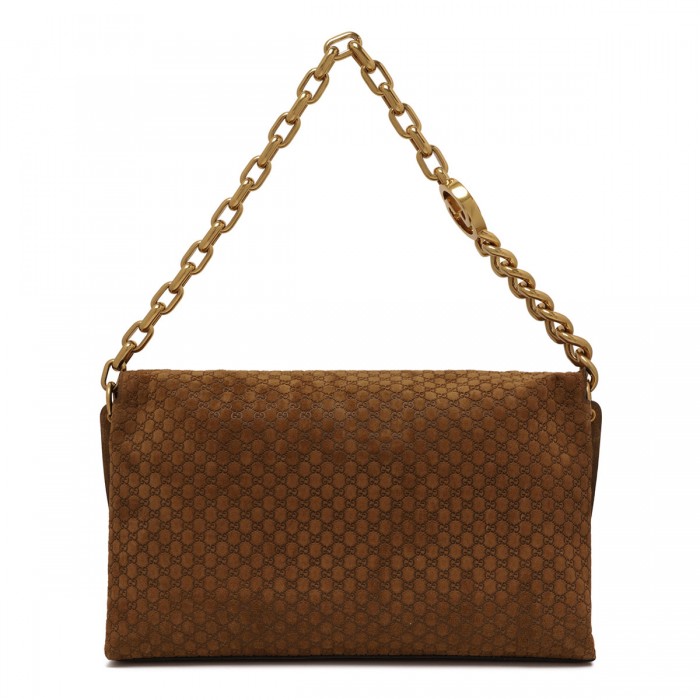 Large shoulder bag with chain