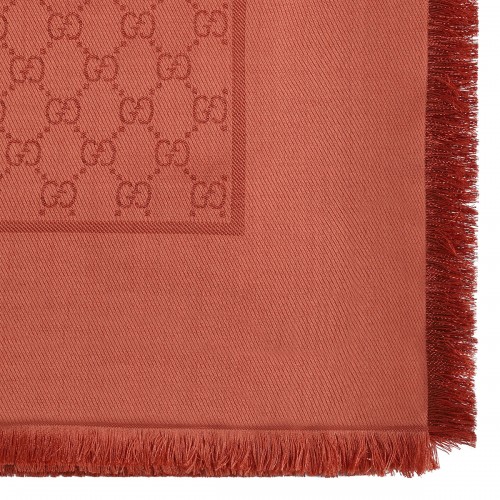 GG silk wool lamé shawl 2