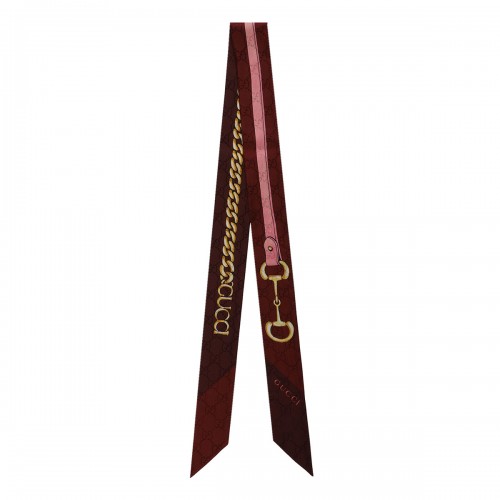 Printed silk twill ribbon