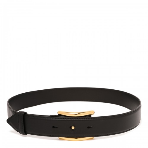 Curve leather belt
