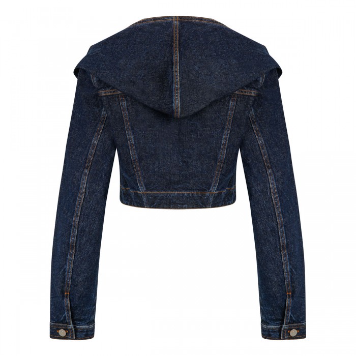Hooded denim jacket