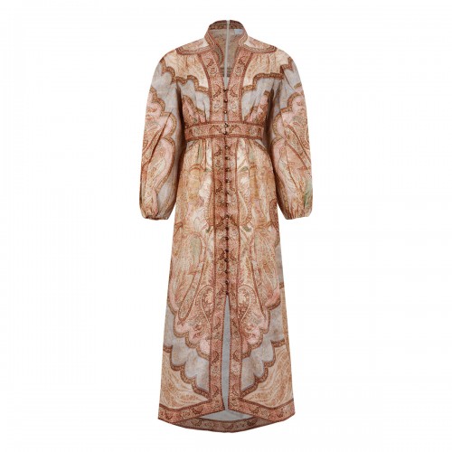 Wanderlust plunge midi dress