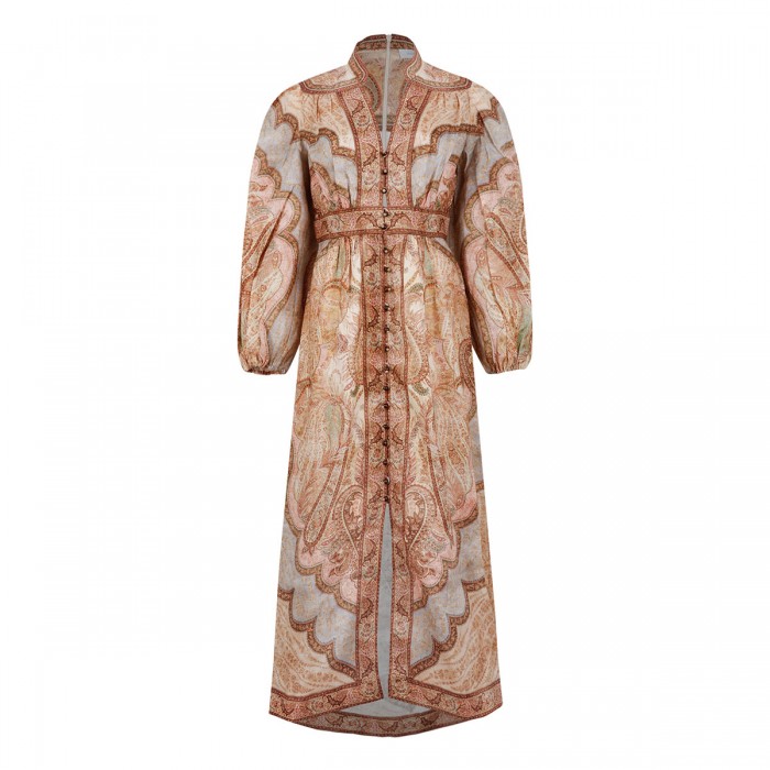 Wanderlust plunge midi dress