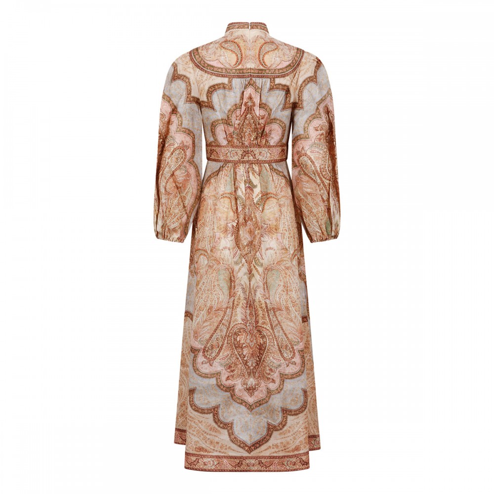 Wanderlust plunge midi dress