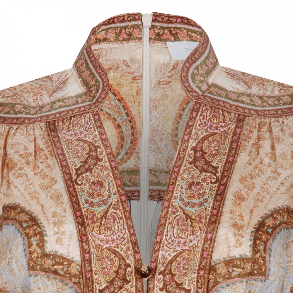 Wanderlust plunge midi dress