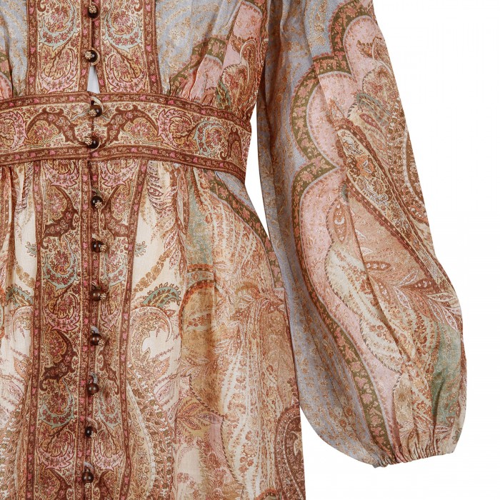 Wanderlust plunge midi dress