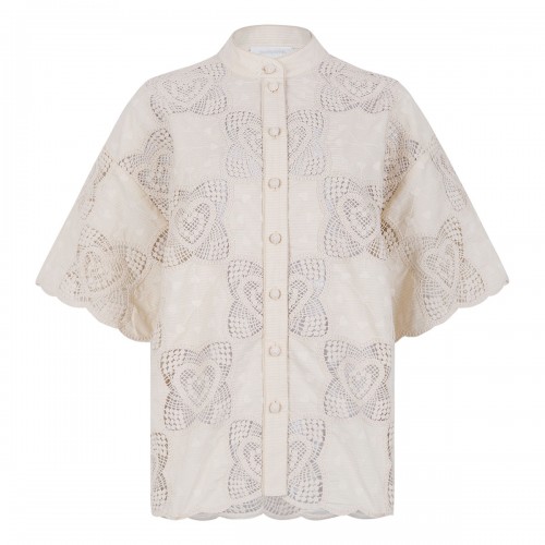 Wanderlust crochet shirt