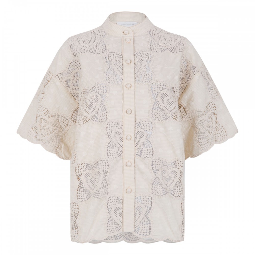 Wanderlust crochet shirt