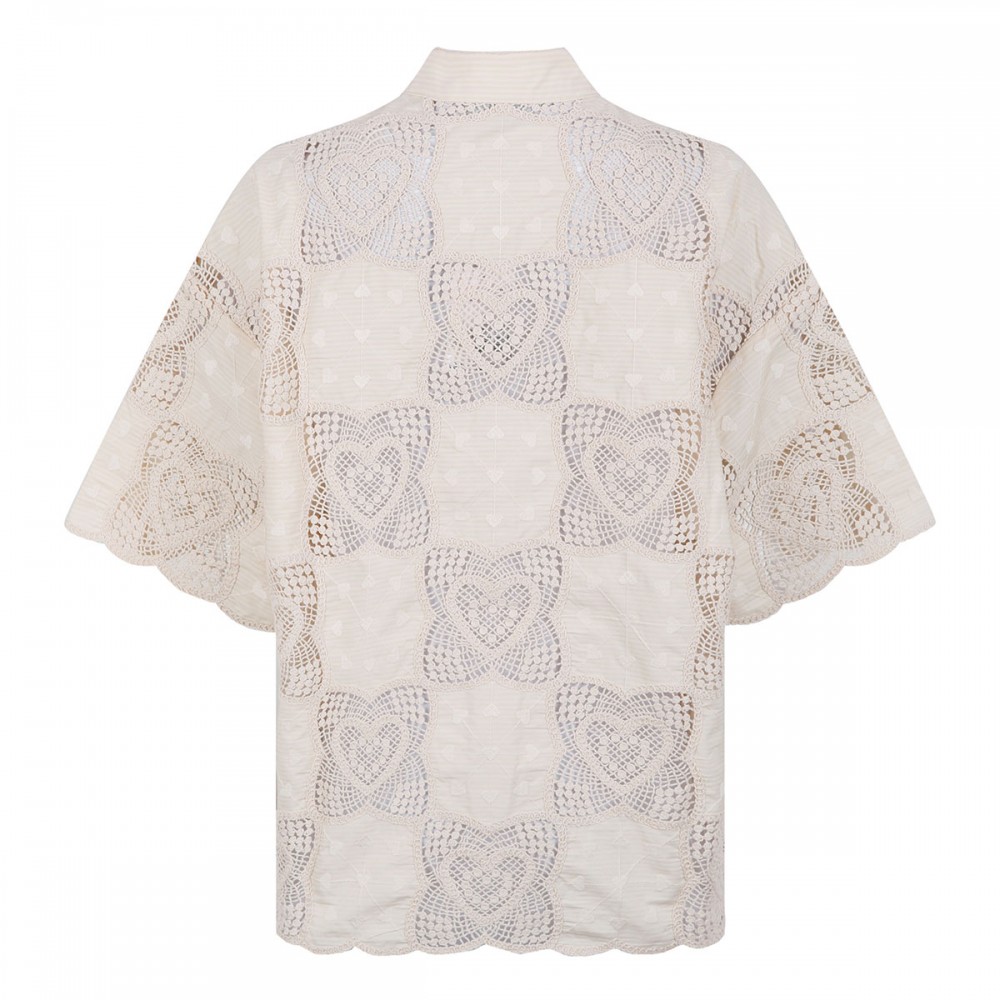 Wanderlust crochet shirt