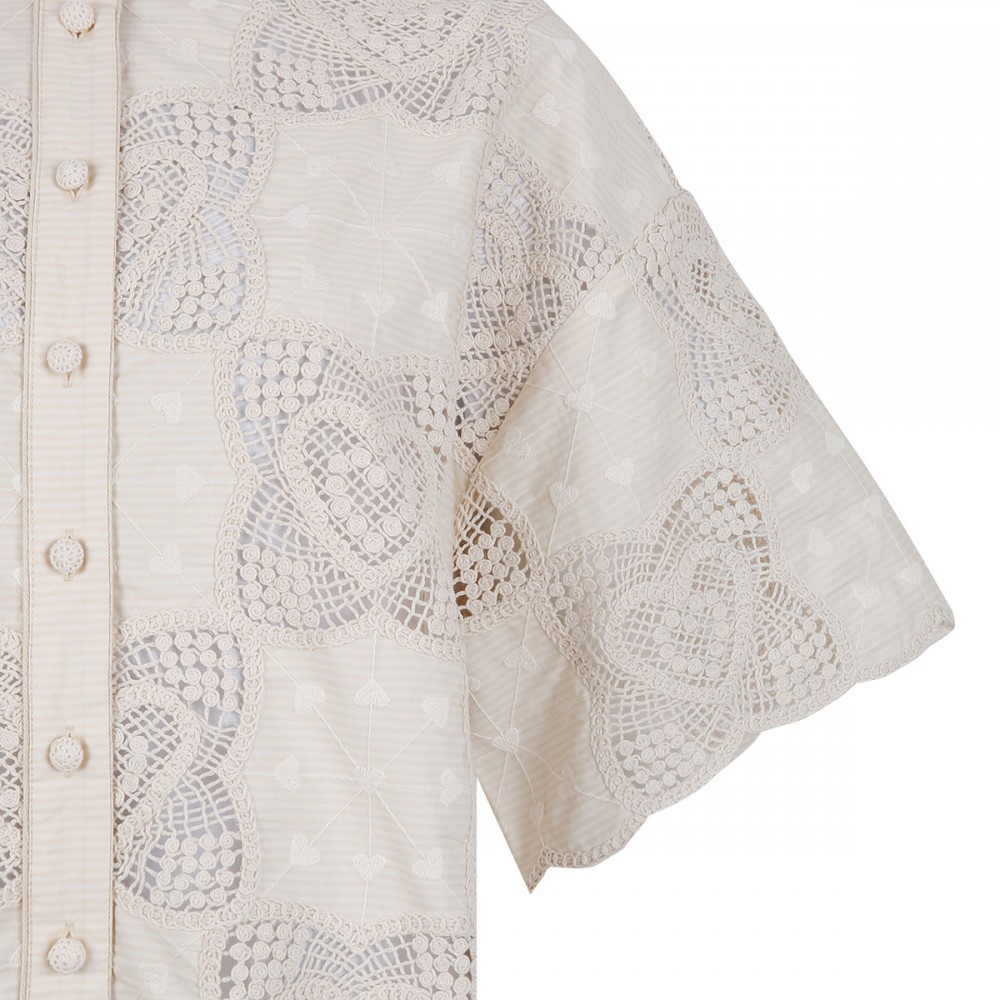 Wanderlust crochet shirt