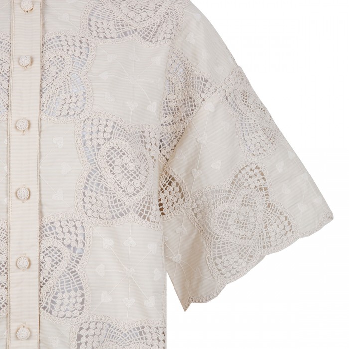 Wanderlust crochet shirt