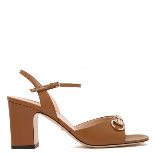 Horsebit leather sandals