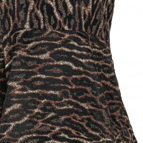 Metallic cloque long dress 2