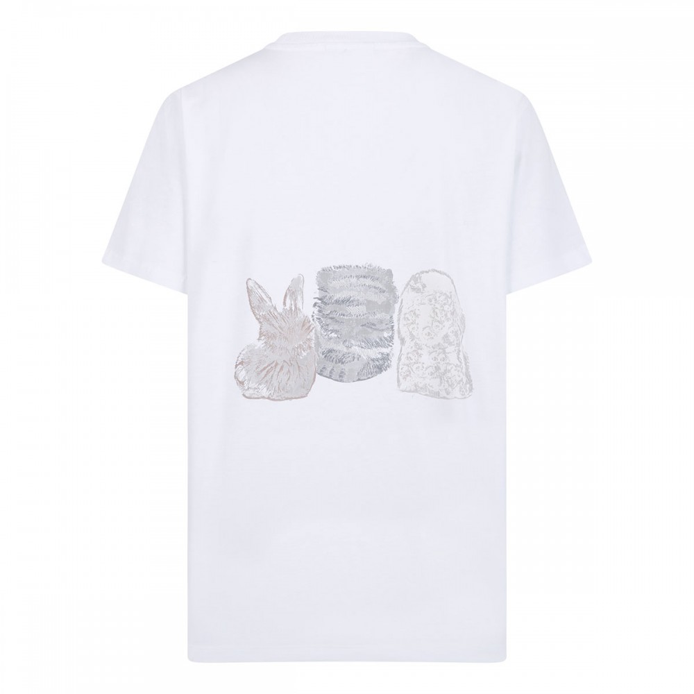 White animals print T-shirt