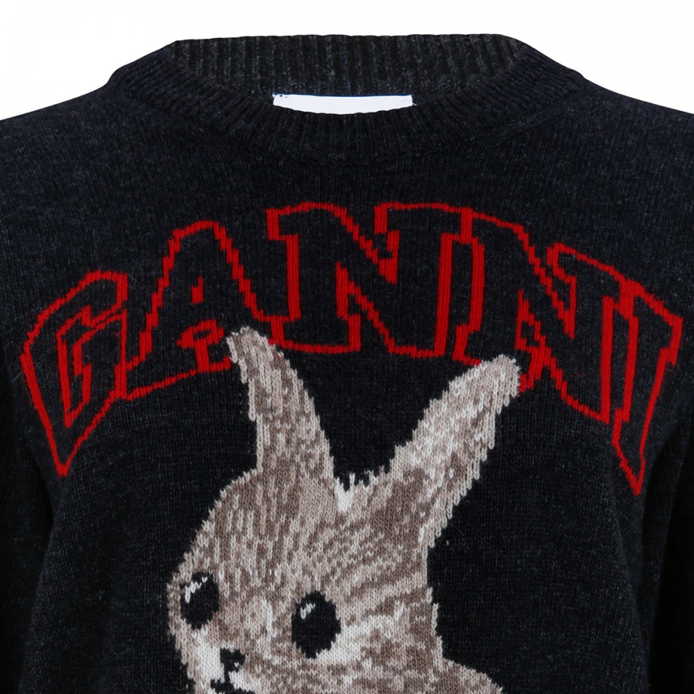 Graphic wool sweater