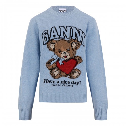 Graphic wool sweater