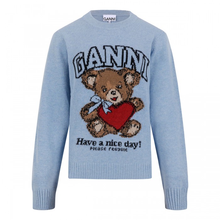 Graphic wool sweater