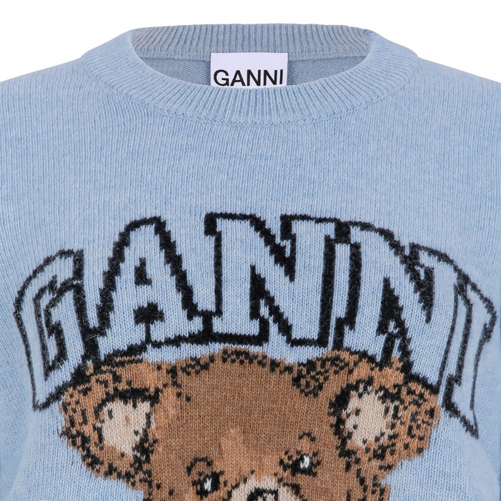 Graphic wool sweater