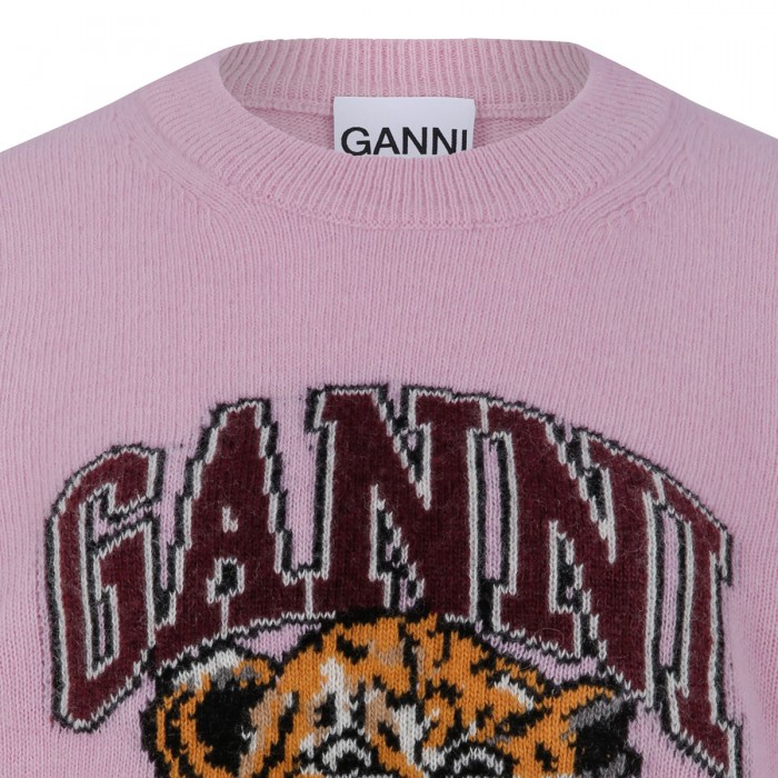 Graphic wool sweater