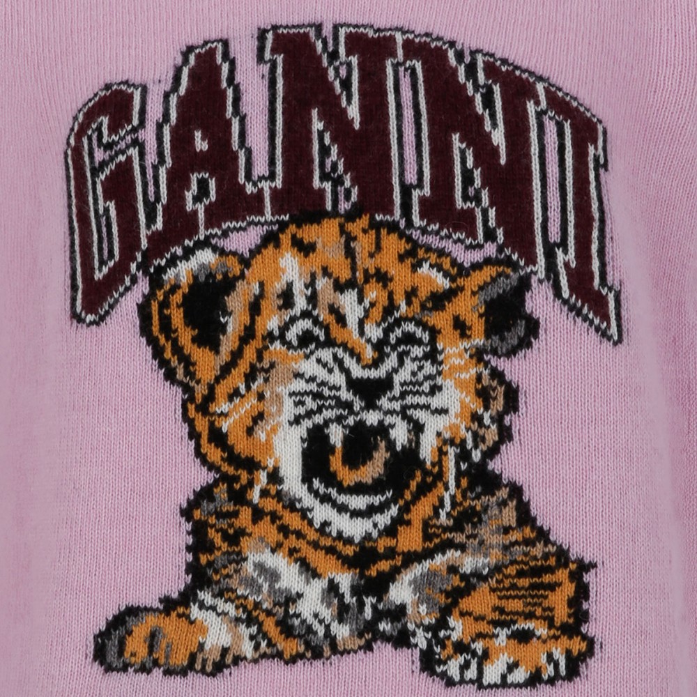 Graphic wool sweater