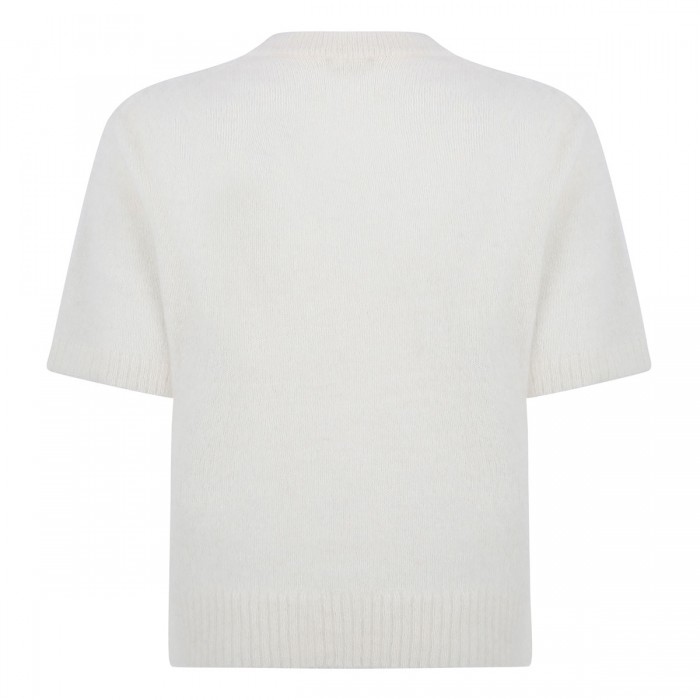 Graphic brushed alpaca T-shirt