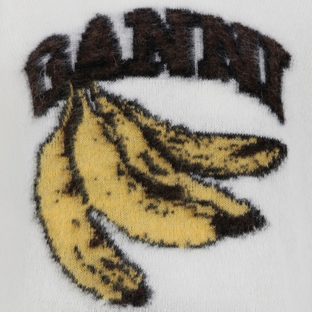 Graphic brushed alpaca T-shirt