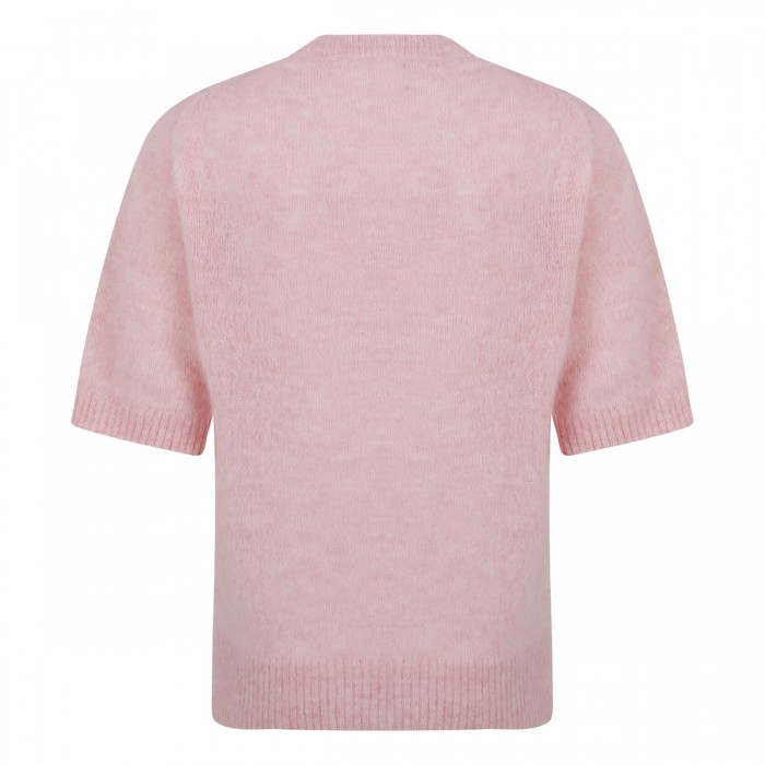 Graphic brushed alpaca T-shirt