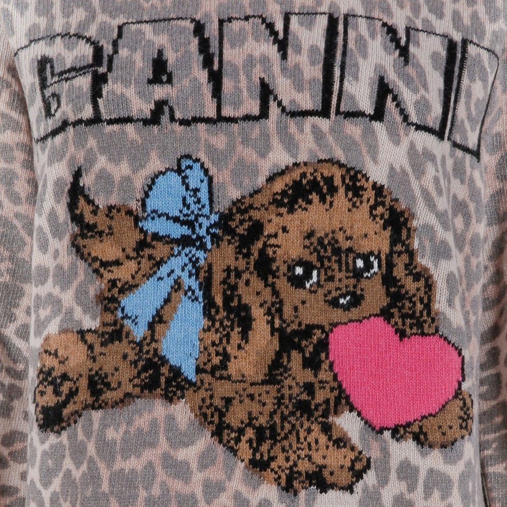 Graphic wool sweater