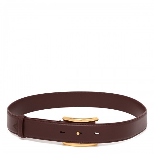 Curve leather belt