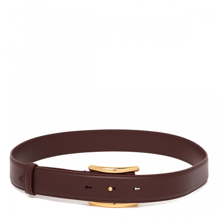 Curve leather belt