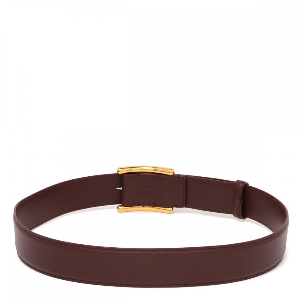 Curve leather belt