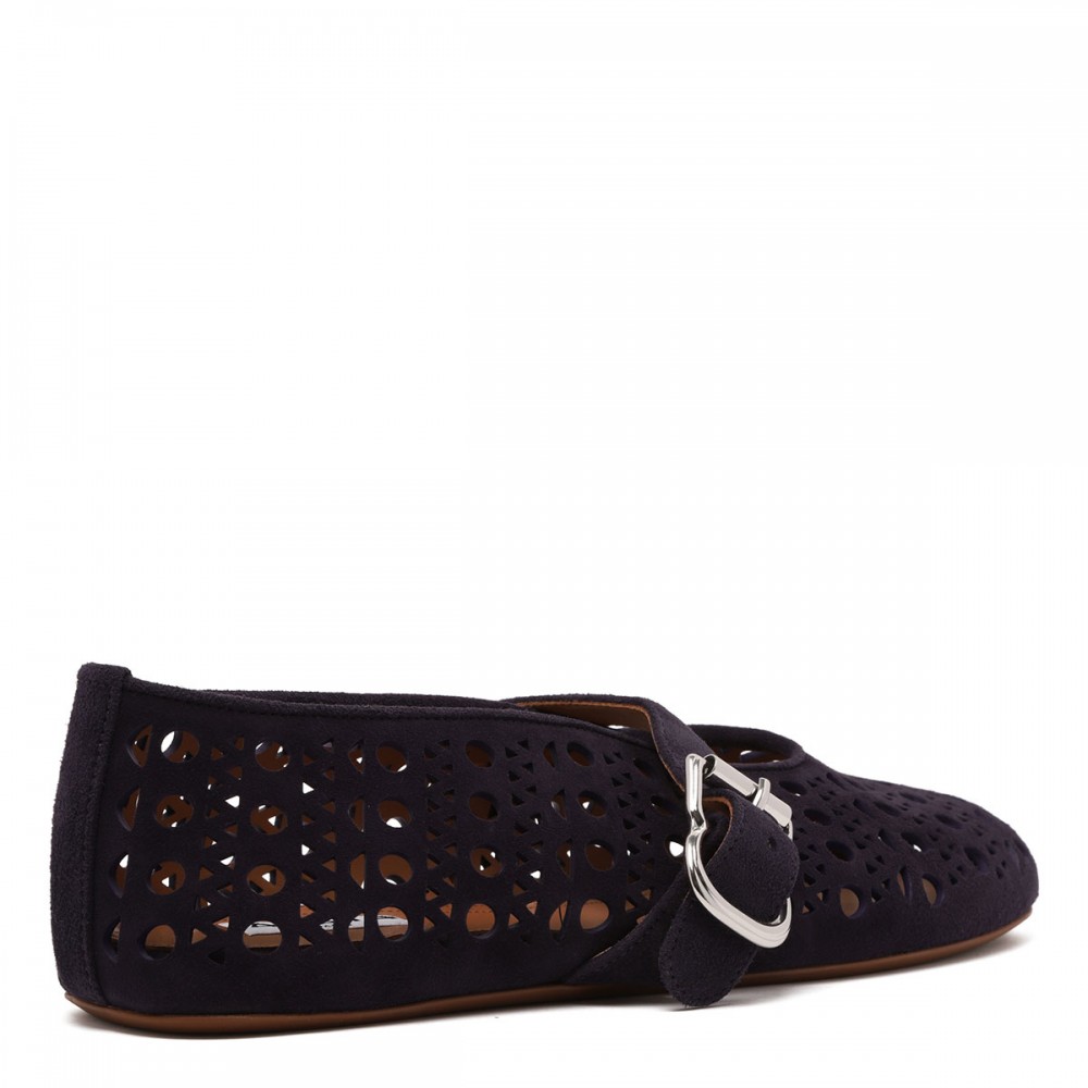 Vienne brown suede ballerinas