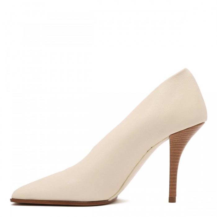 Clay hue leather 90 pumps