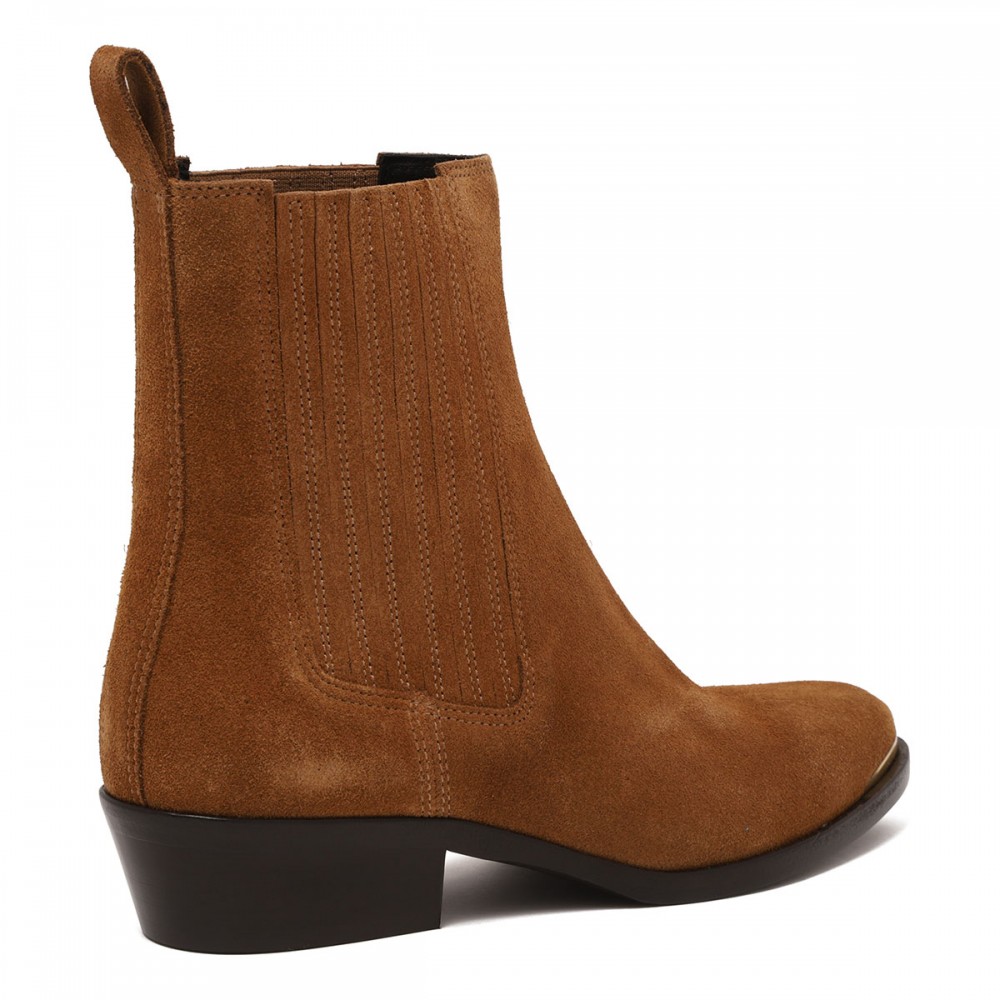 Delano suede booties