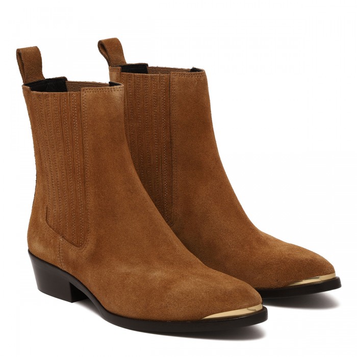 Delano suede booties
