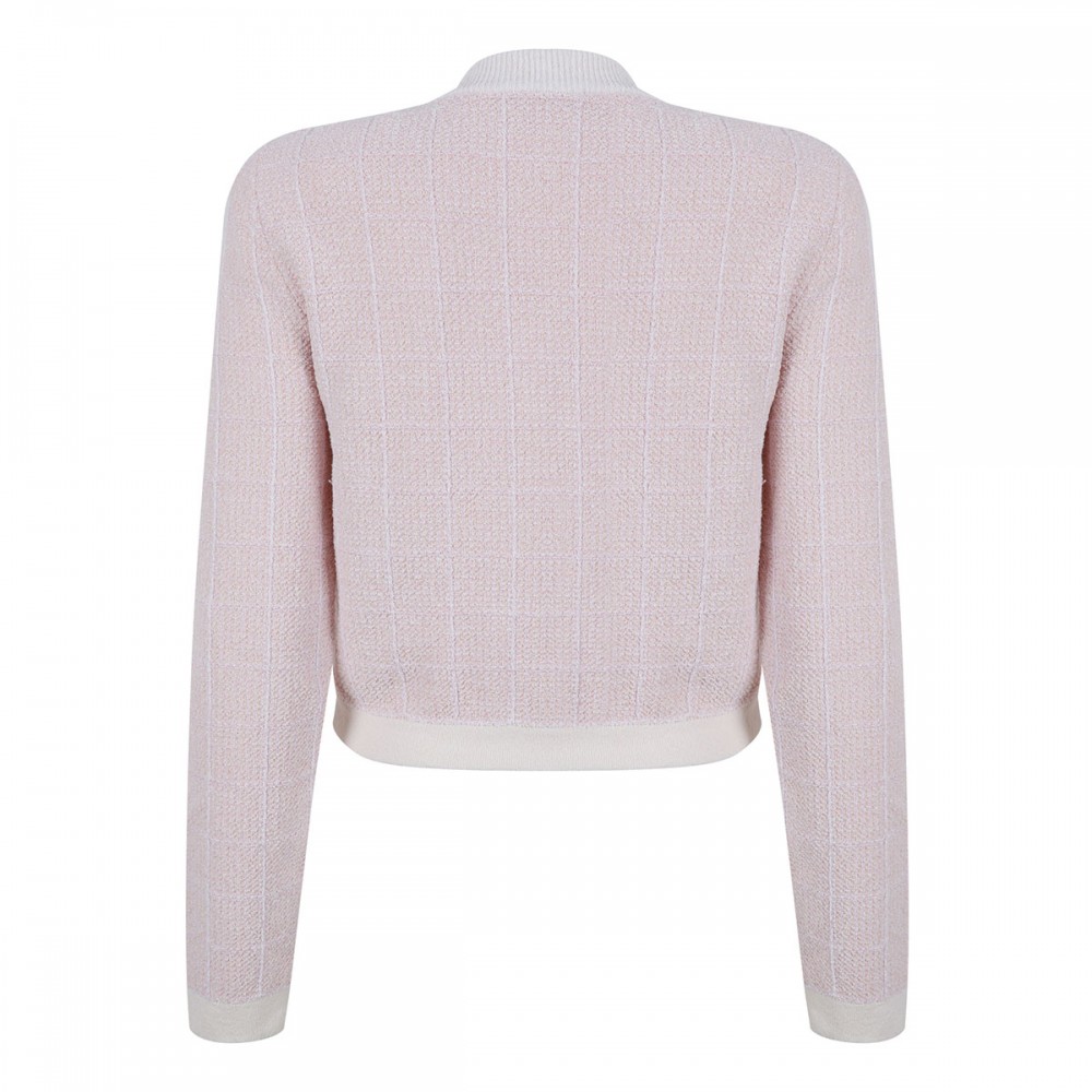 Light tweed knit cardigan