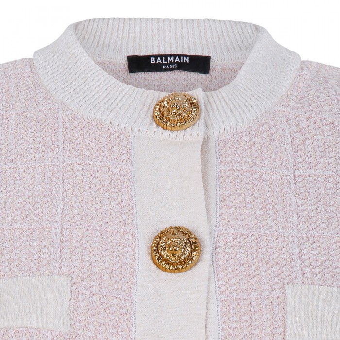 Light tweed knit cardigan