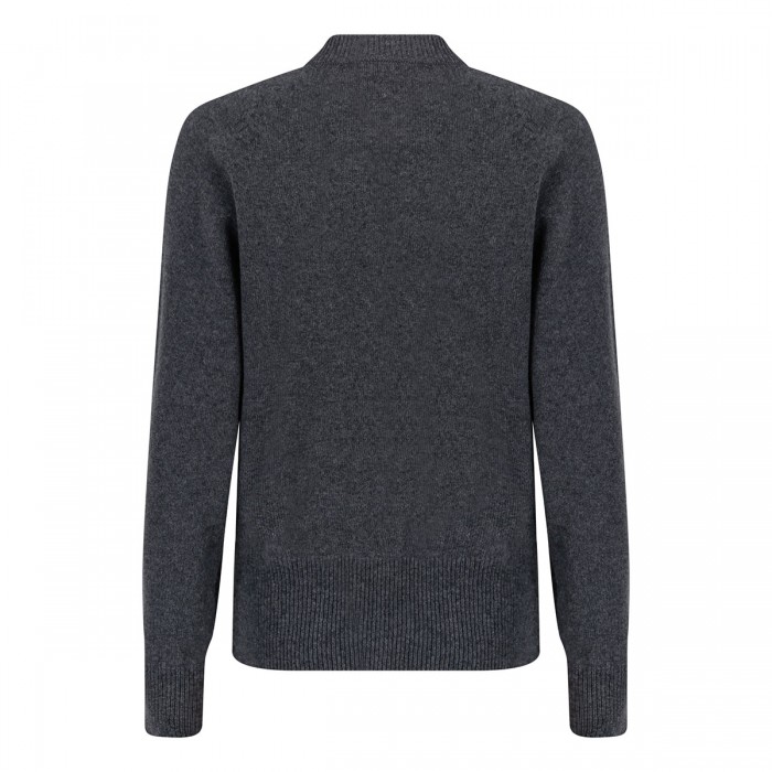 Buttoned eco-cashmere cardigan