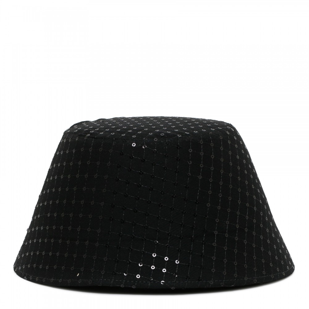 Sequin felt bucket hat