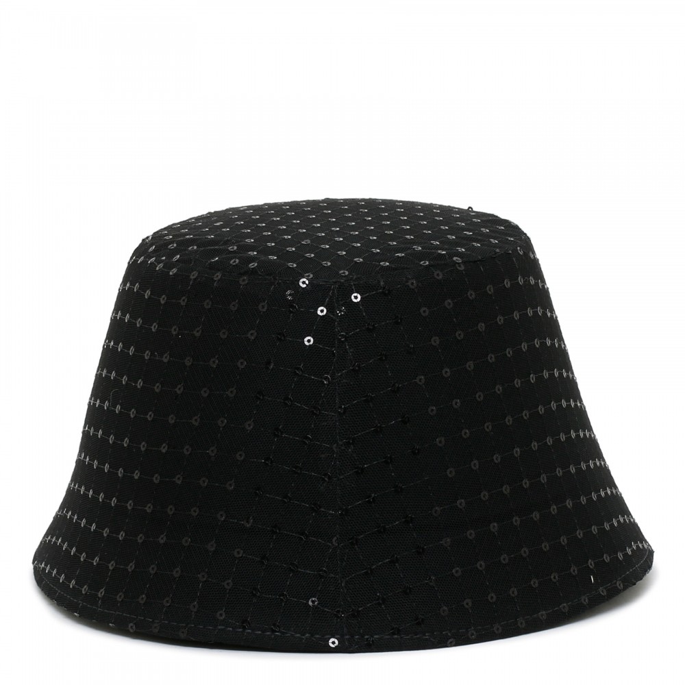 Sequin felt bucket hat