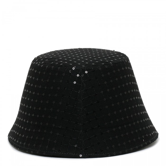 Sequin felt bucket hat