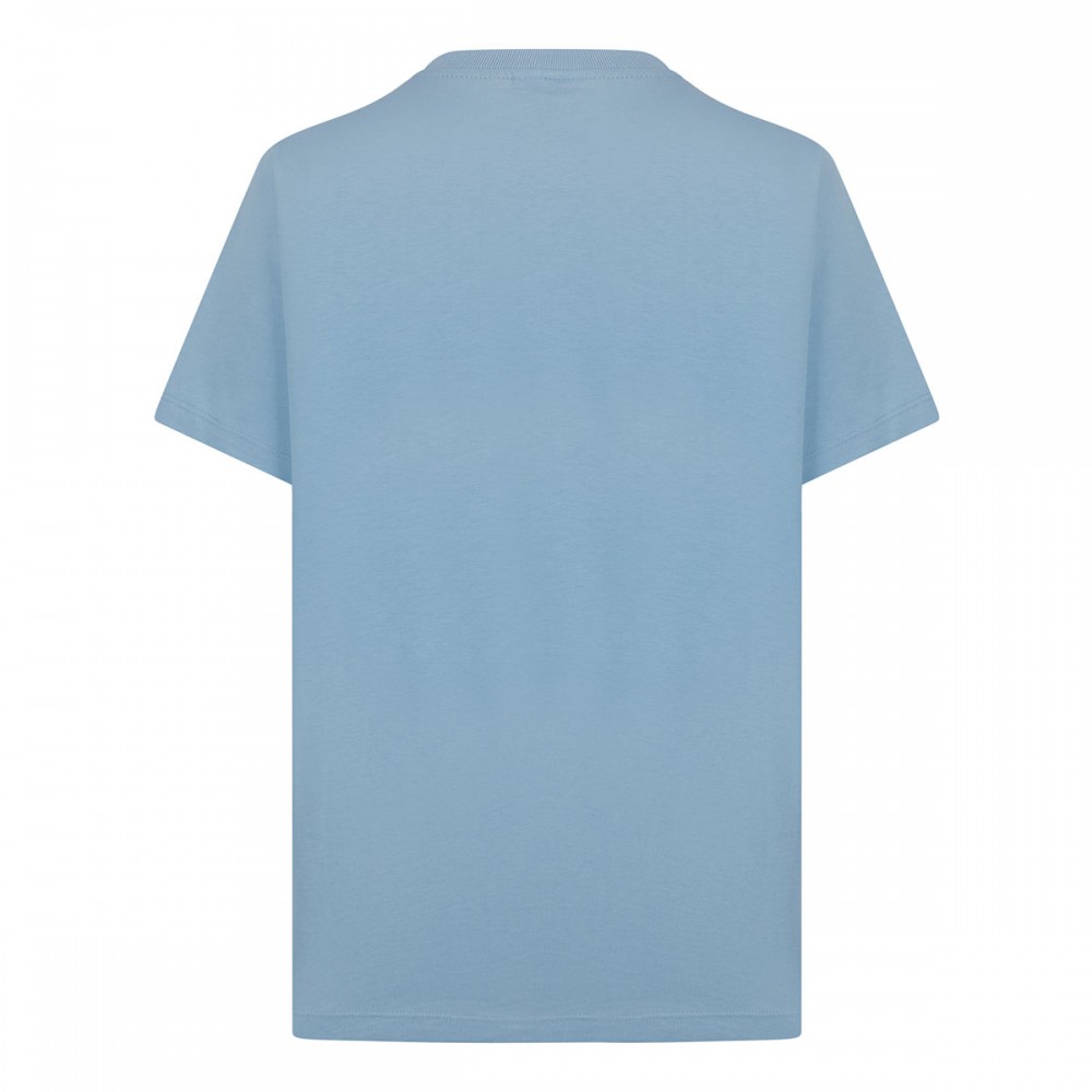 Blue relaxed jersey tiger T-shirt