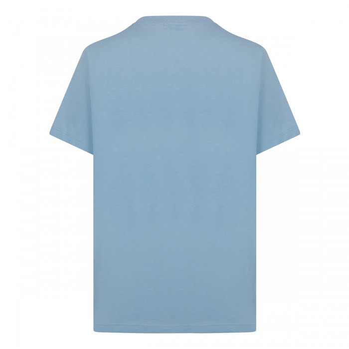 Blue relaxed jersey tiger T-shirt