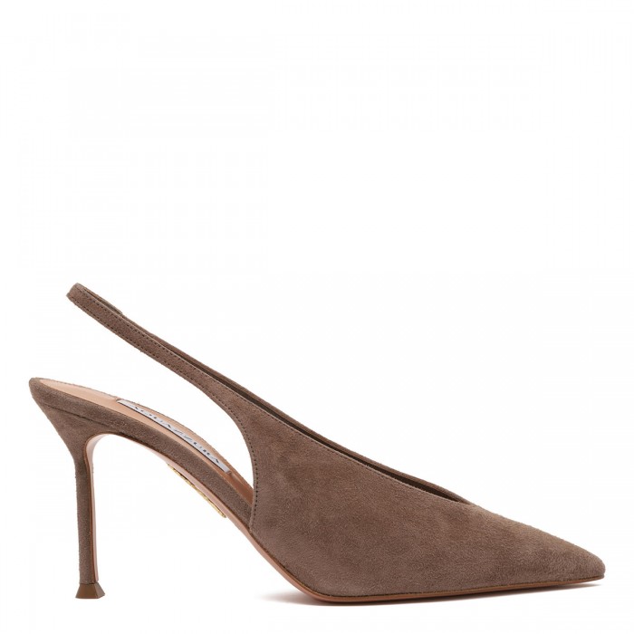 Voltaire 85 suede slingback pumps