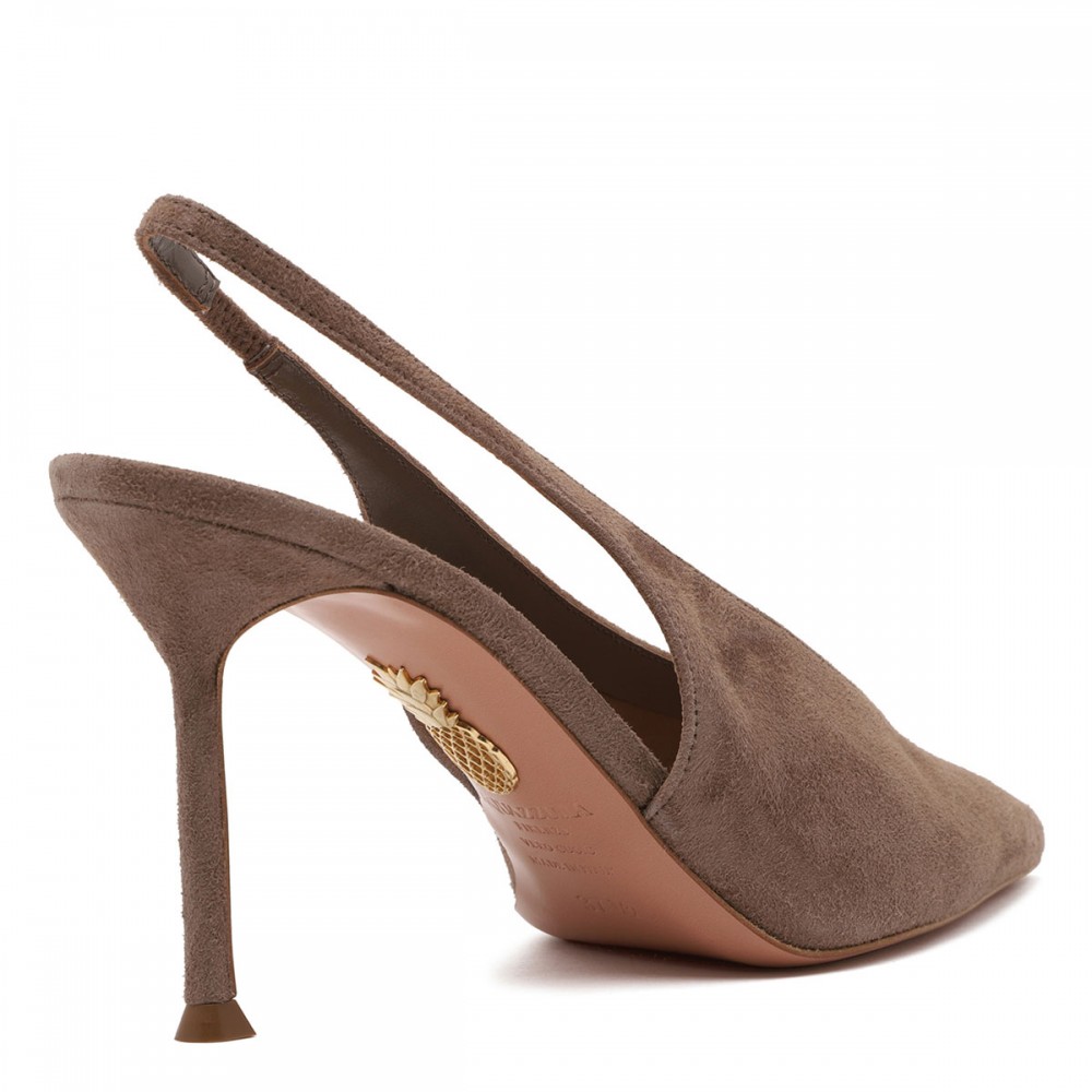 Voltaire 85 suede slingback pumps