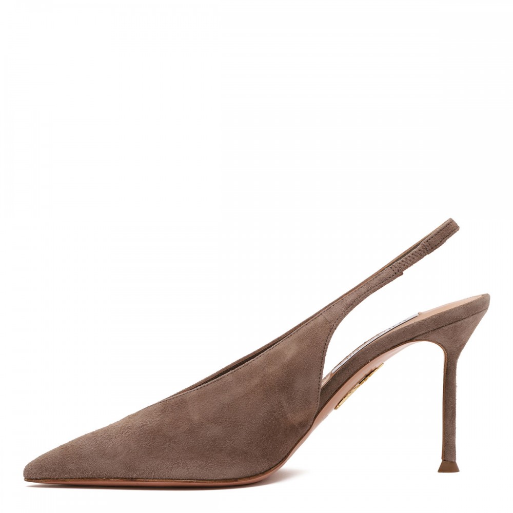 Voltaire 85 suede slingback pumps