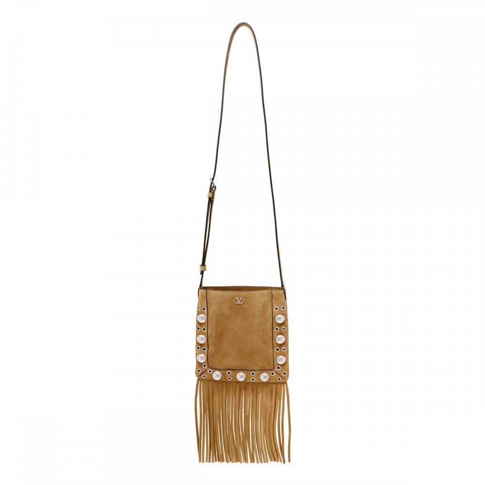 Nellcôte suede small shoulder bag